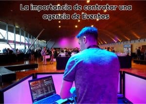 dj poniendo musica en evento organizado