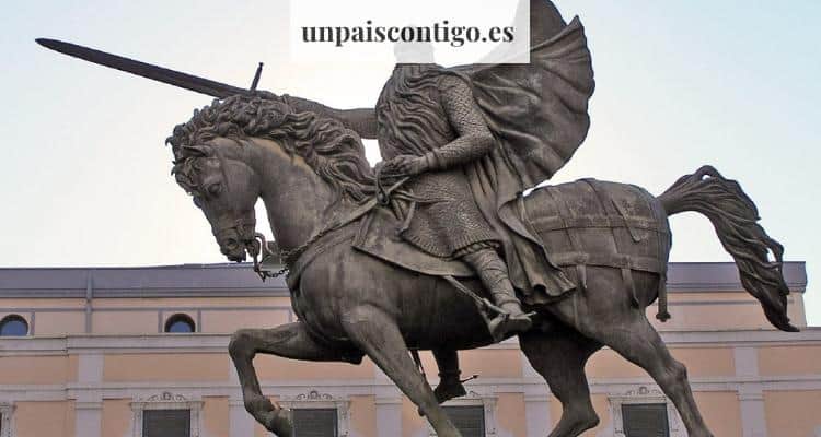cid campeador estatua soñando perro