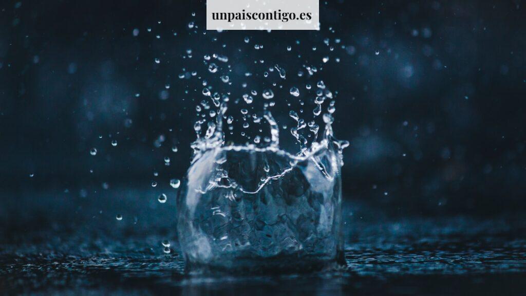 water drops on water base